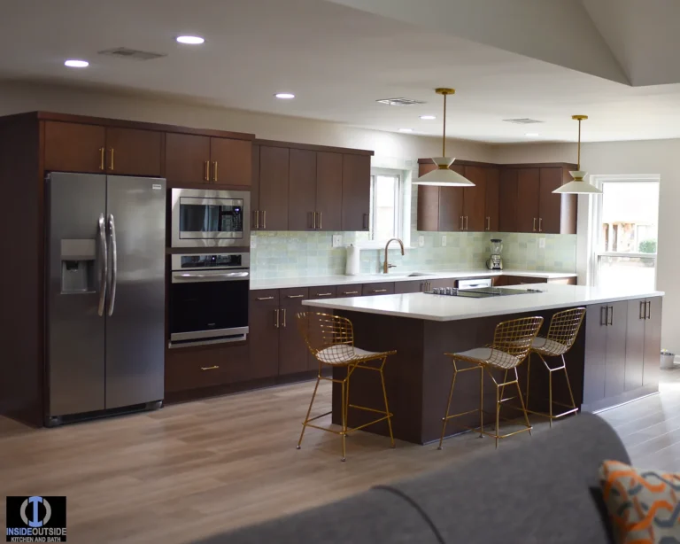 DiamondHead Kitchen with brown cabinets