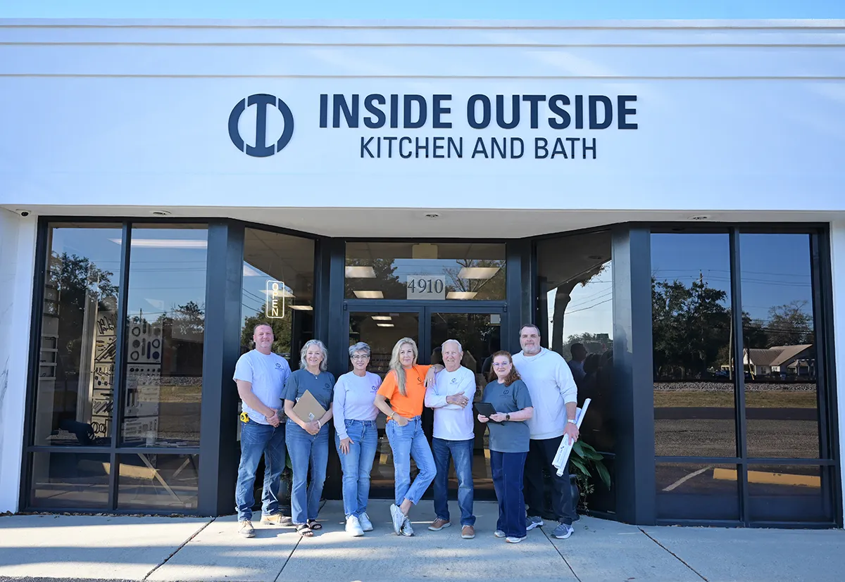 Group photo with store front Inside Outside Kitchen and Bath